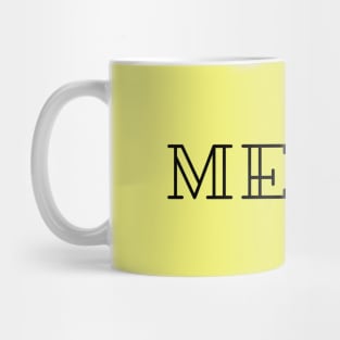 Merci Thank you French grateful Thanks minimalist design Mug